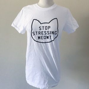 “Stop Stressing Meowt” Tee